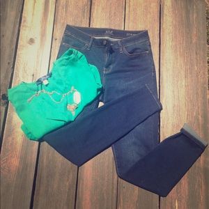 A.n.a dark stretch skinny jeans